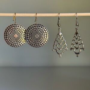 Silver Dangle Earrings Sets